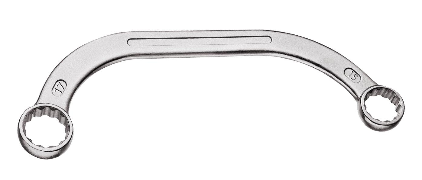 Spanner 1/2Moon Ring Ged Red 14X16Mm