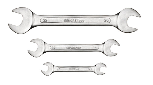 Open Ended Gedore Red Span Set 6-22Mm 8Pce