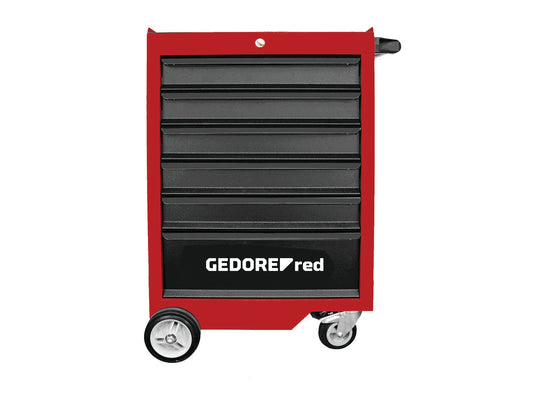 Tool Trolley Ged Red 6 Drawer 218 Pce