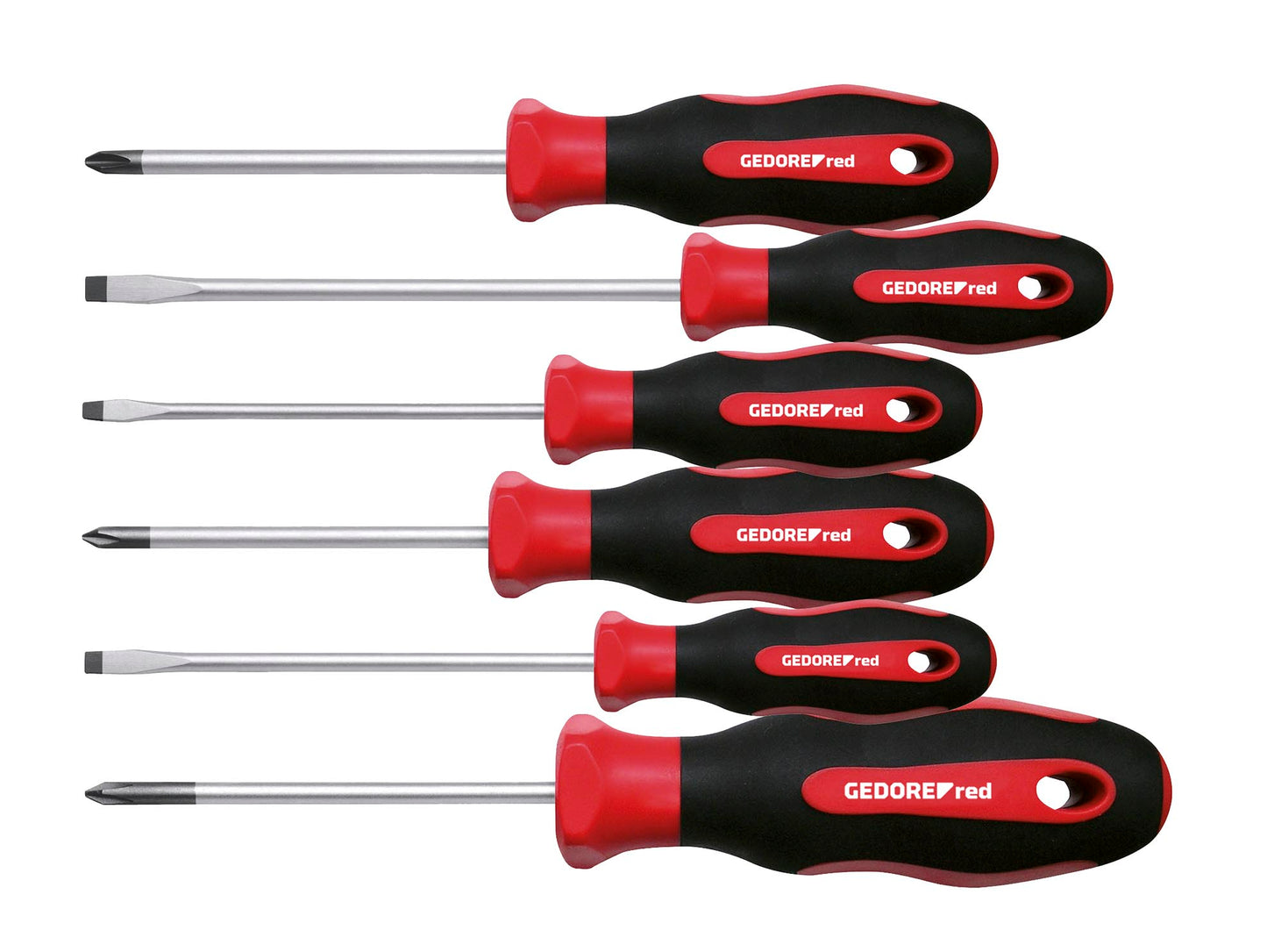S/Driver Gedore Red Set Ph+Sl 6Pce 2Chandle