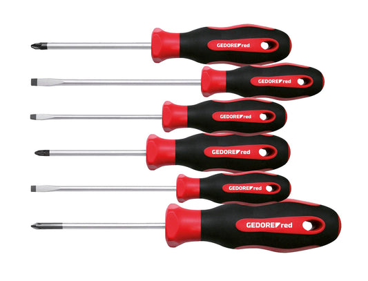 S/Driver Gedore Red Set Pz+Sl 6Pce 2Chandle