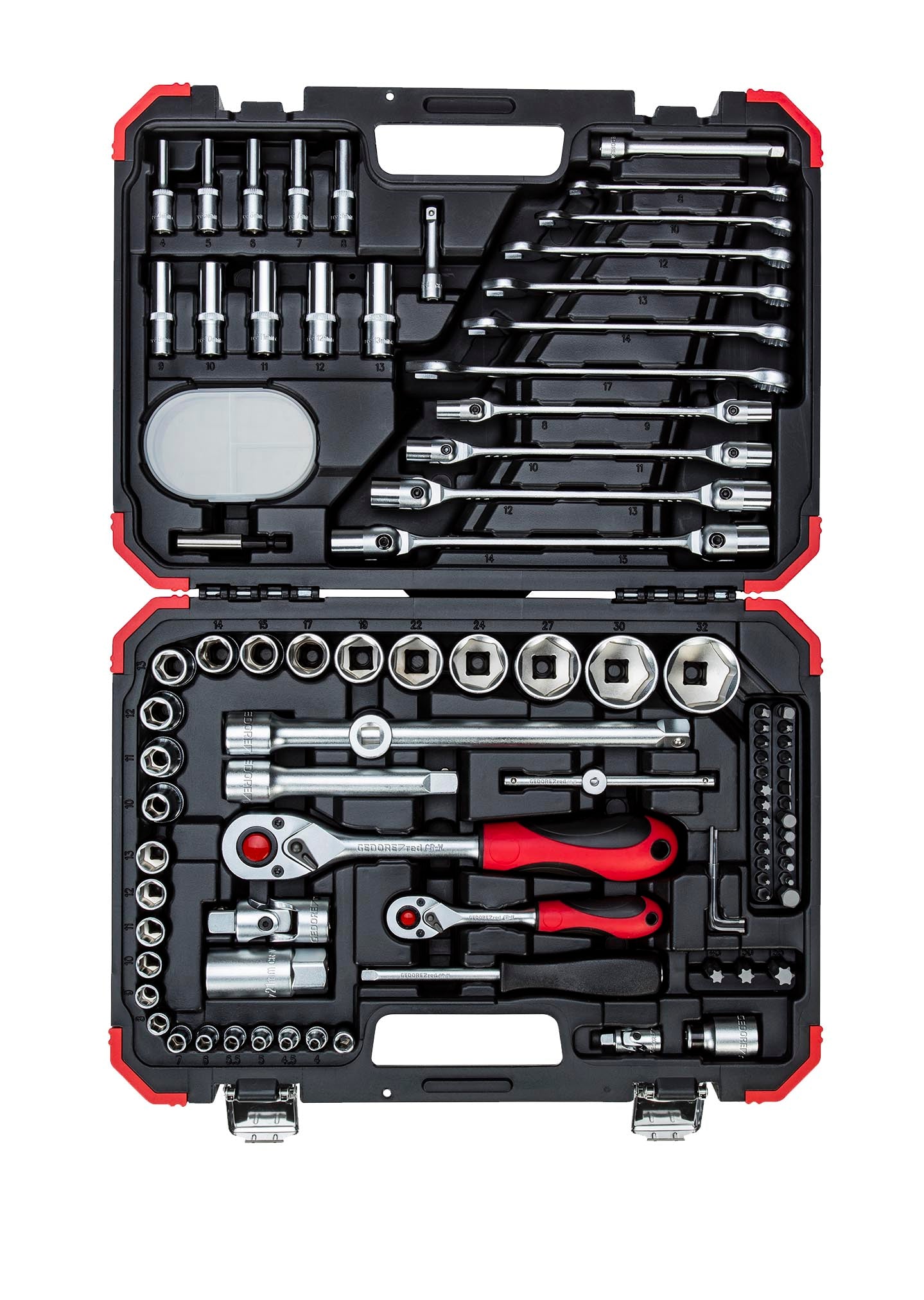 Socket Gedore Red Set 1/4"+1/2" 92 Pce