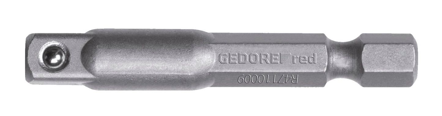 Socket Gedore Red Hlder1/4"Sq.1/4"Hexl.50Mm