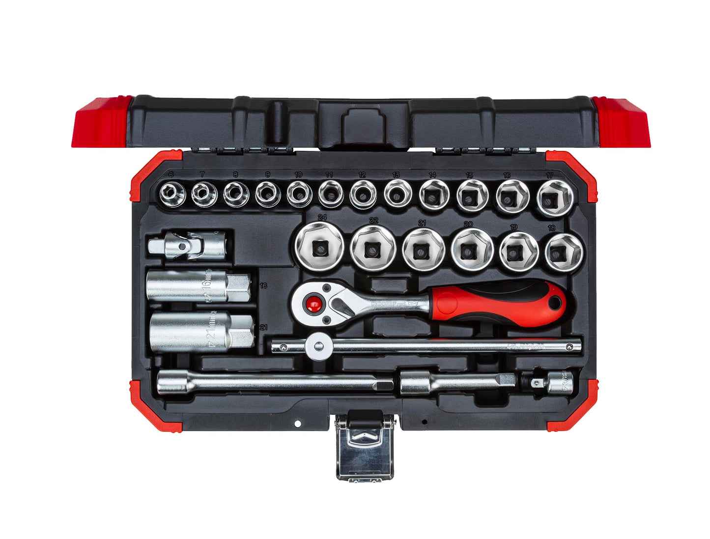 Socket Gedore Red Set 3/8" 6-24Mm+Bits26Pce