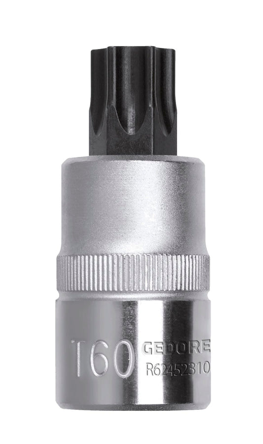 Socket Ged Red Driverbit1/2``Txt50L.55Mm