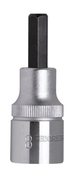 Socket Ged Red S/Driver Bit1/2``6Mml.55Mm