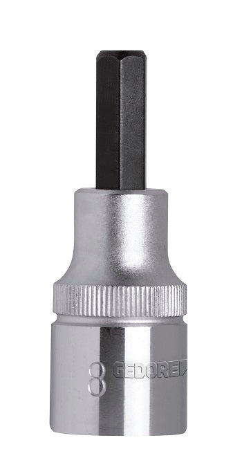 Socket Ged Red S/Driver Bit1/2``8Mml.55Mm