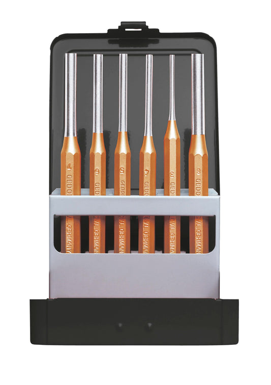 Pin Punch Gedore Red Set 3-8Mm + Case 6Pce0