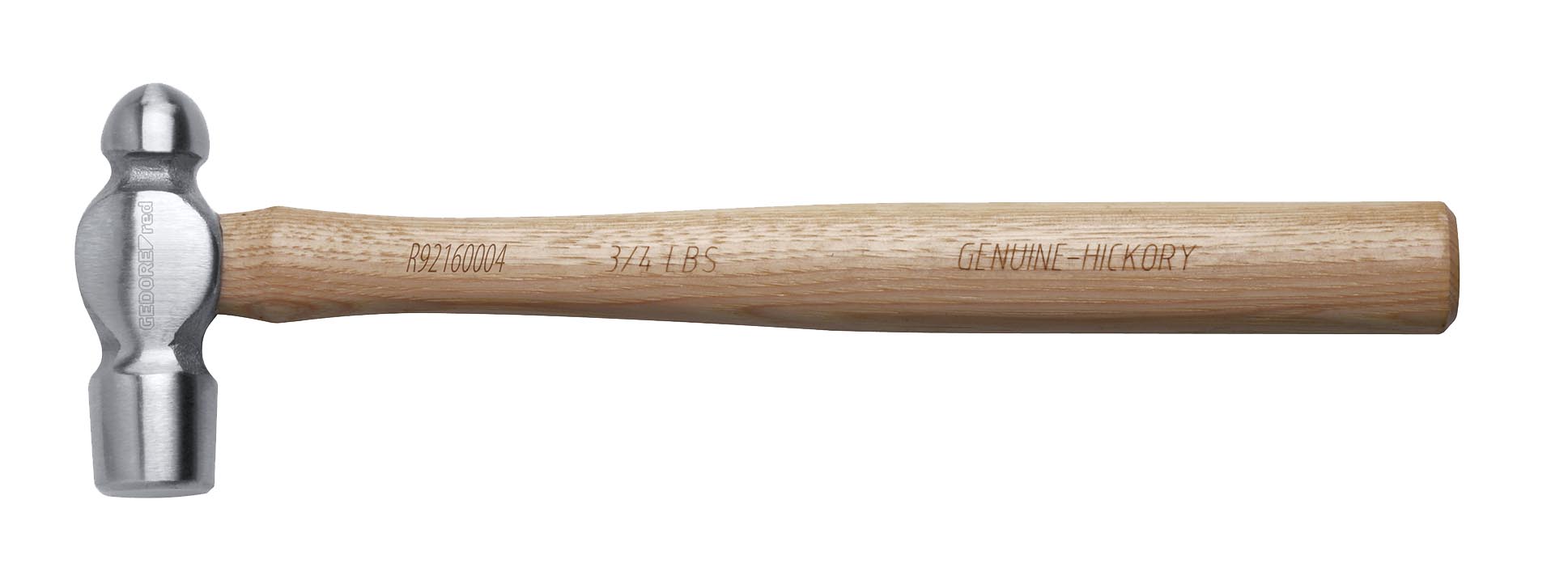 Eng Ged Red Ball Pein Hammer 3/4Lbs Hick