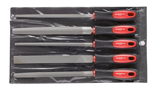 Filesettri Gedore Red+Sq+Flat+Rnd+1/2Rnd5Pc
