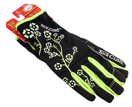 LADIES SLIM FIT GARDEN GLOVES BLACK MEDIUM