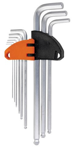 Groz Allen Key B/End L/S Met 1.5-10Mm 9Pchex