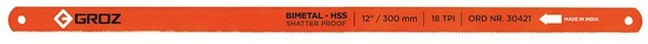 Blade Groz Hacksaw Bi-Metal 18Tpi Per100