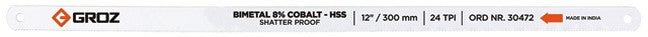 Blade Groz Hacksaw Bi-Met Cobalt 24T P100