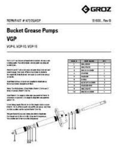 Pump Groz Hand Operat.Repair Kit 10A/Vgp