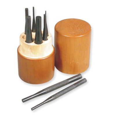 Punch Groz Pin Set W/Box 1.5-8Mm Pp/8-Wd