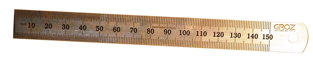 Rule Groz Stainless Steel 150Mm Sr150