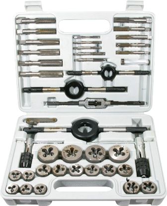 Groz Tap & Die Set Carbon Steel 3-12Mm St-41M