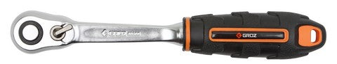 Ratchet Groz Dual 1/4" Dr 145Mm 60Th Cr