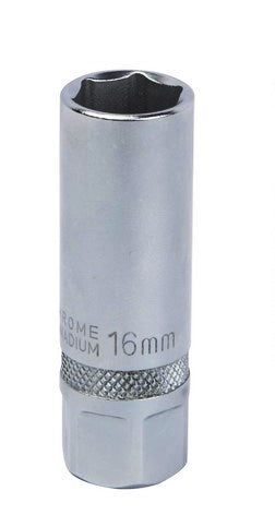 Socket Sparkplug Groz 1/2"  Dr 16Mm Crv