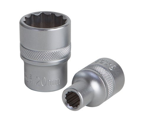 Socket Bihex Groz 1/2"  Dr 20Mm Crv