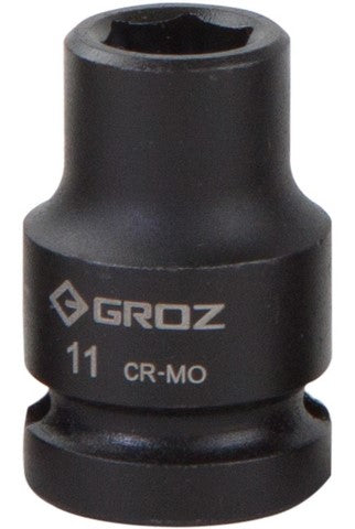 Impact Socket Hex Groz 1/2"  Dr 11Mm Crmo