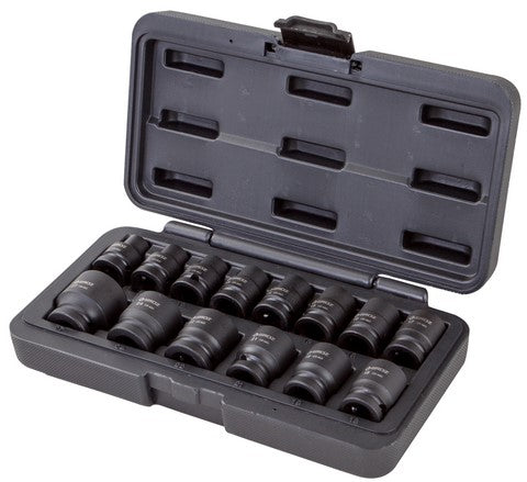 Impact Socketset Groz 1/2" Dr14Pc10To27Mm