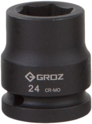 Impact Socket Hex Groz 3/4"  Dr 24Mm Crmo