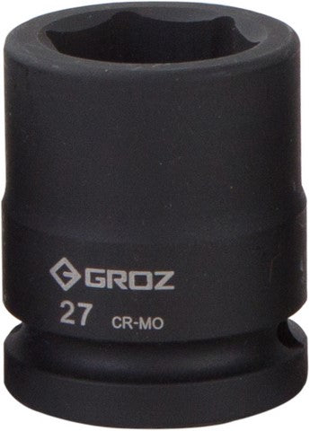 Impact Socket Hex Groz 3/4"  Dr 27Mm Crmo
