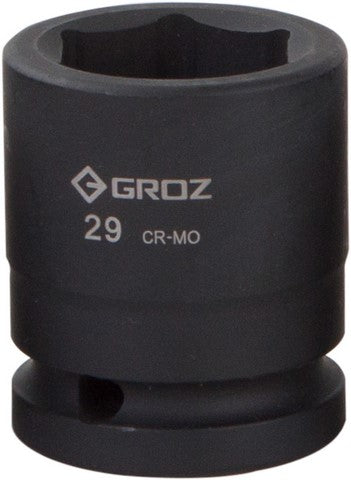 Impact Socket Hex Groz 3/4"  Dr 29Mm Crmo