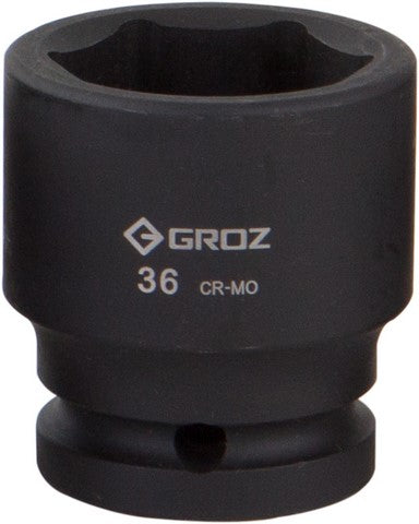 Impact Socket Hex Groz 3/4"  Dr 36Mm Crmo