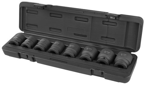 Impact Socket Set Groz 3/4" Dr8Pc26To38Mm