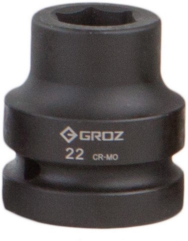 Impact Socket Hex Groz 1"  Dr 22Mm Crmo
