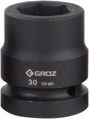 Impact Socket Hex Groz 1"  Dr 30Mm Crmo