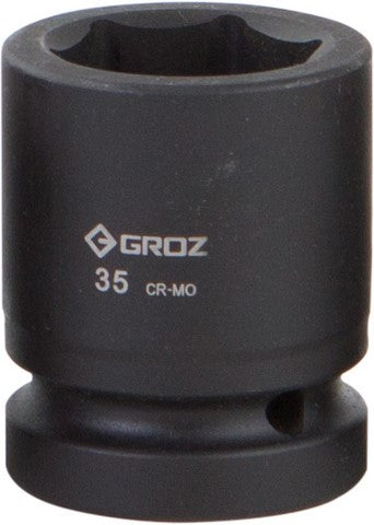 Impact Socket Hex Groz 1"  Dr 35Mm Crmomo