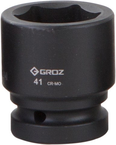 Impact Socket Hex Groz 1"  Dr 41Mm Crmo