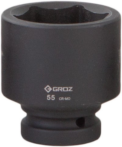 Impact Socket Hex Groz 1"  Dr 55Mm Crmo