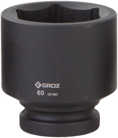 Impact Socket Hex Groz 1"  Dr 60Mm Crmo