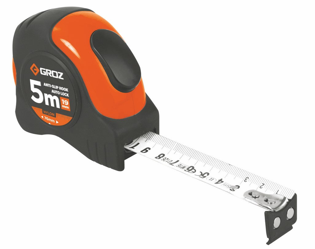 Groz Measuring Tape Auto Lock 5Mx19Mm