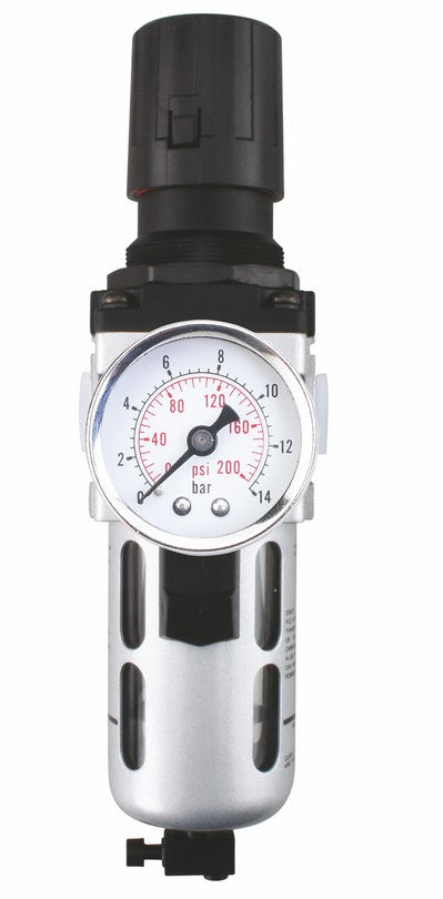Groz Filter Regulator Com W/Gauge Std1/2"  Bsp