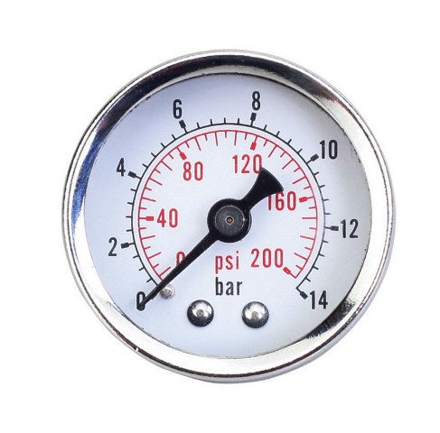 Groz Air Pressure Gauge 1/8" Bsptmini&Stdairreg
