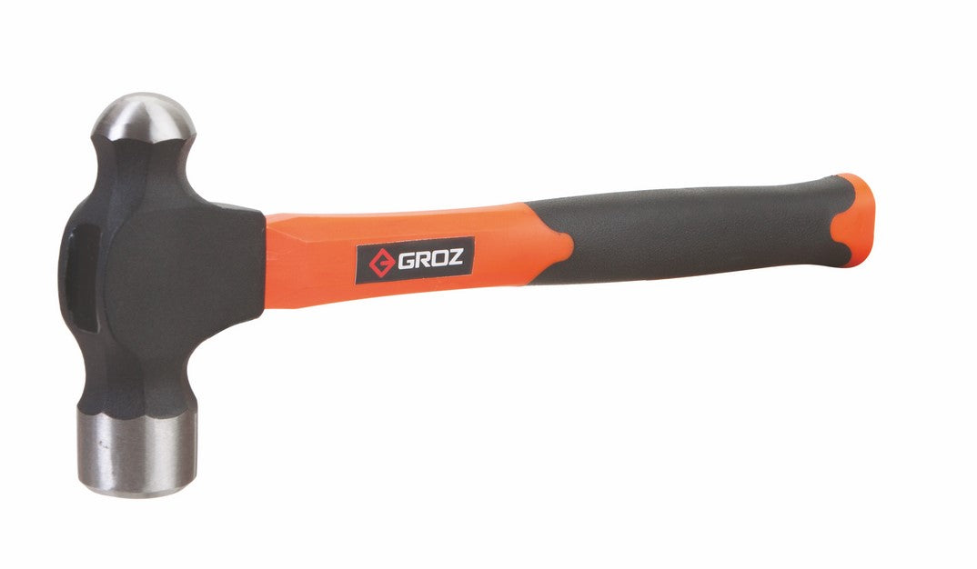 Groz Ball Pein Hammer F/Glass Handle 456Gms
