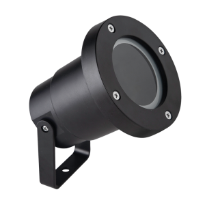 Brightstar GS015 Black IP65 Garden Spot Light with Clear Glass Cover (Requires 5W GU10 LED)