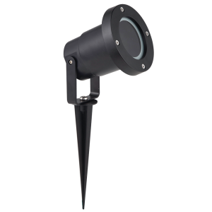 Brightstar GS016 Black IP65 Garden Spike with Clear Glass Cover