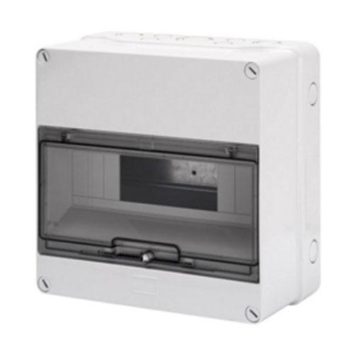 Gewiss Grey Surface Distribution Board Clear Door 1X12M