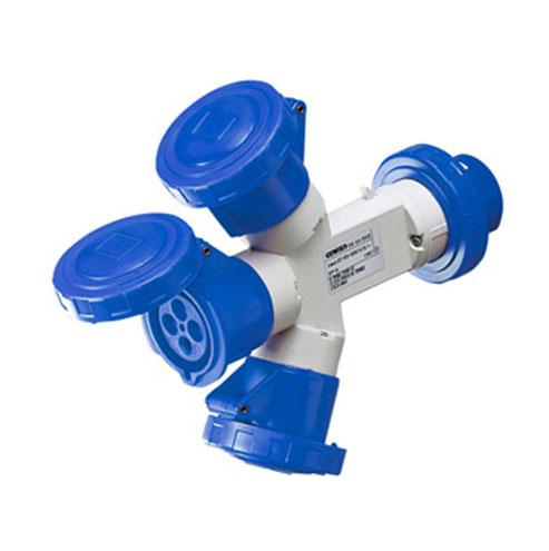 Gewiss Watertight Triple-Outlet Socket 16A 2P+E 230V Ip67 3-Outlet