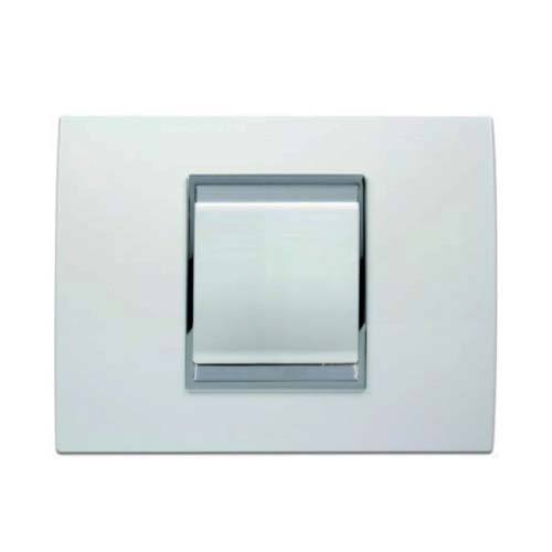 Gewiss Chorus Lux 1 Lever Light Switch - Milk White