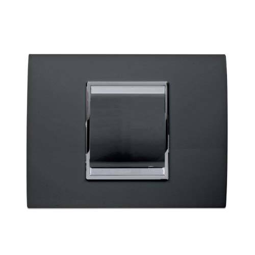 Gewiss Chorus Lux 1 Lever 2-Way Light Switch - Toner Black