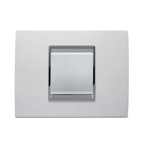 Gewiss Chorus Lux Pushbutton And Shuttle Dimmer Switch - Milk White