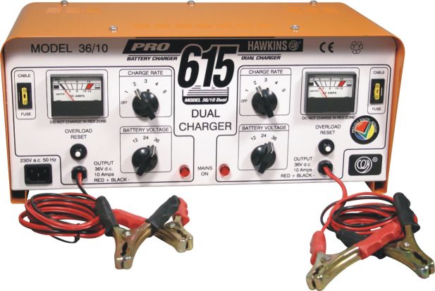 Battery Hawkins Pro615 Charger 6X12V 10A